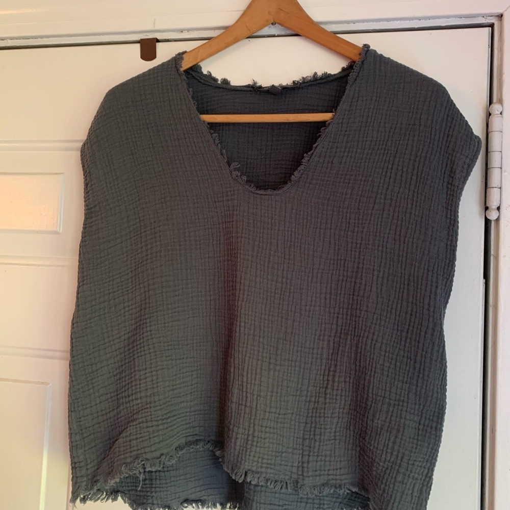 Chic Charcoal Women's Blouse